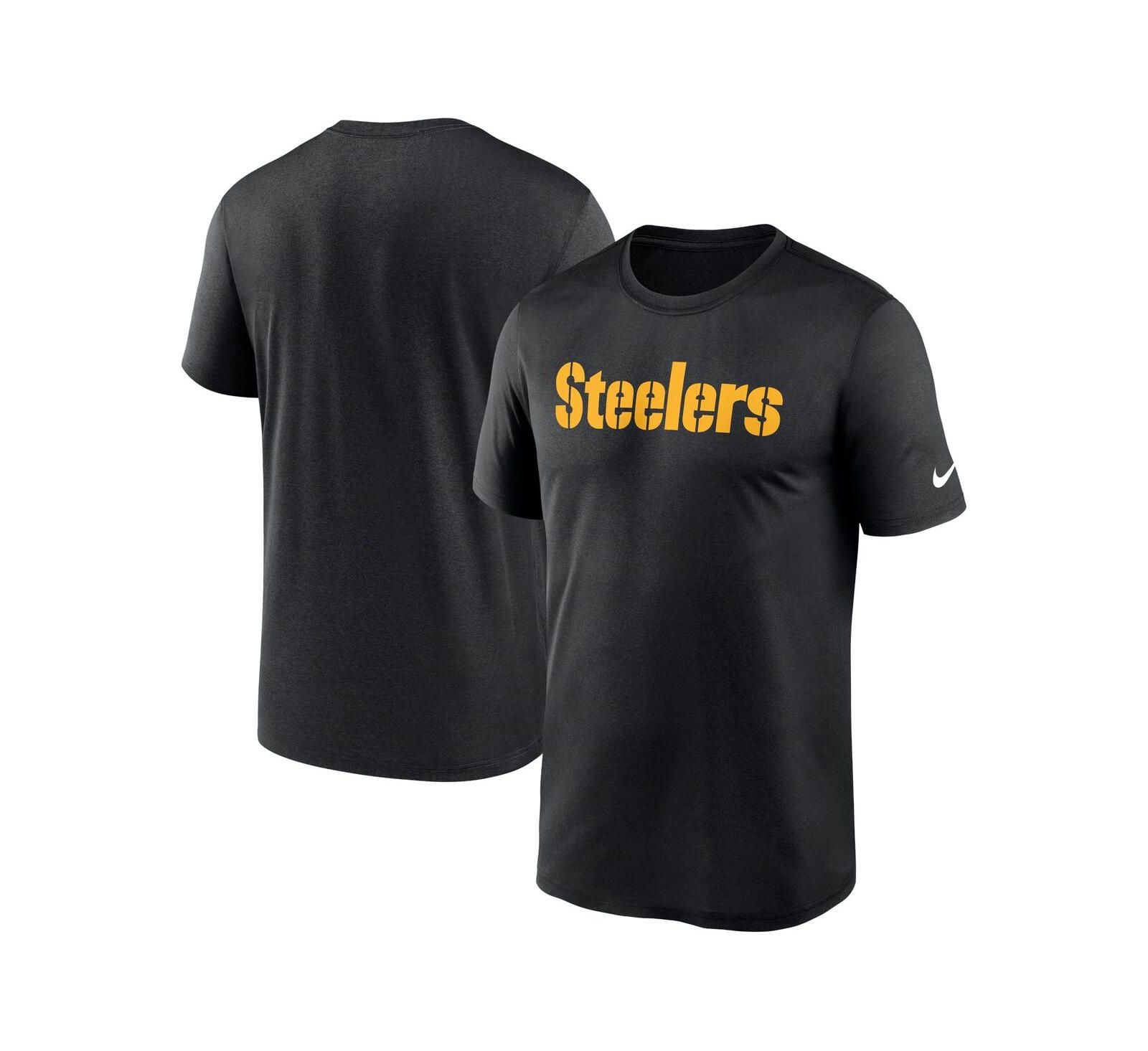 Nike Men's Black Pittsburgh Steelers Primetime Legend Wordmark Performance T-Shirt