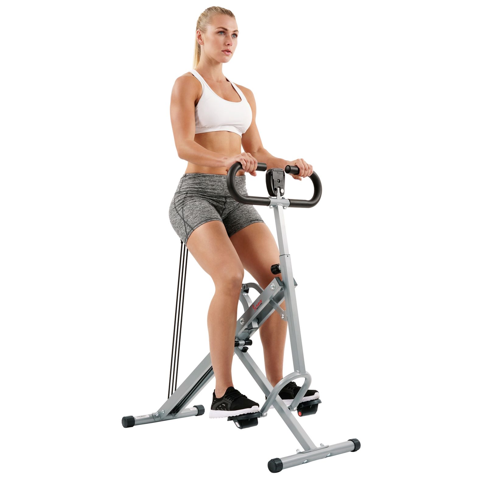 Тренажер Sunny Health & Fitness Smart Upright Row-N-Ride с Bluetooth и LCD монитором