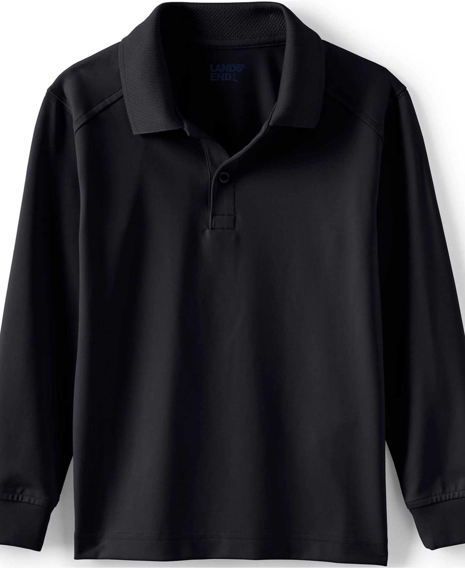 Lands' End Kids Long Sleeve Rapid Dry Polo Shirt