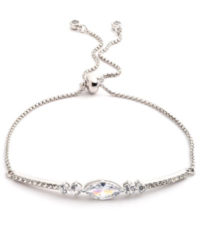 Браслет Emily in Paris Silver-Tone Cubic Zirconia Slider