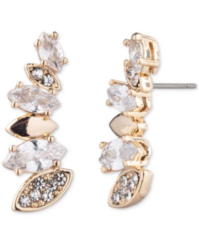 Серьги-подвески Emily in Paris Gold-Tone Pavé & Marquise Crystal