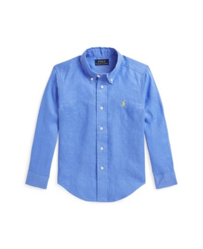 Детская льняная рубашка Polo Ralph Lauren 2-7