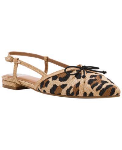 DV Dolce Vita Women's Carsen Bow Pointed-Toe Slingback Flats