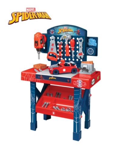 World Tech Toys Spider-Man Tool Bench Playset с разборной машинкой, 55 деталей