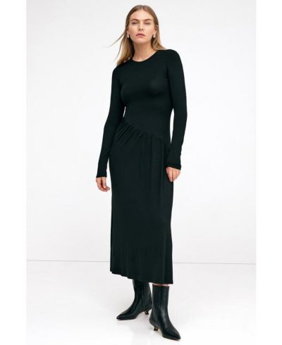 Marcella Women's Laura Round-Neck A-Line Relaxed Jersey Midi Dress