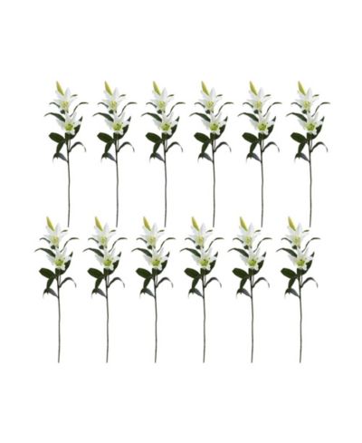 Искусственный цветок Slickblue Elegant Lily для декора (набор из 12 шт.)