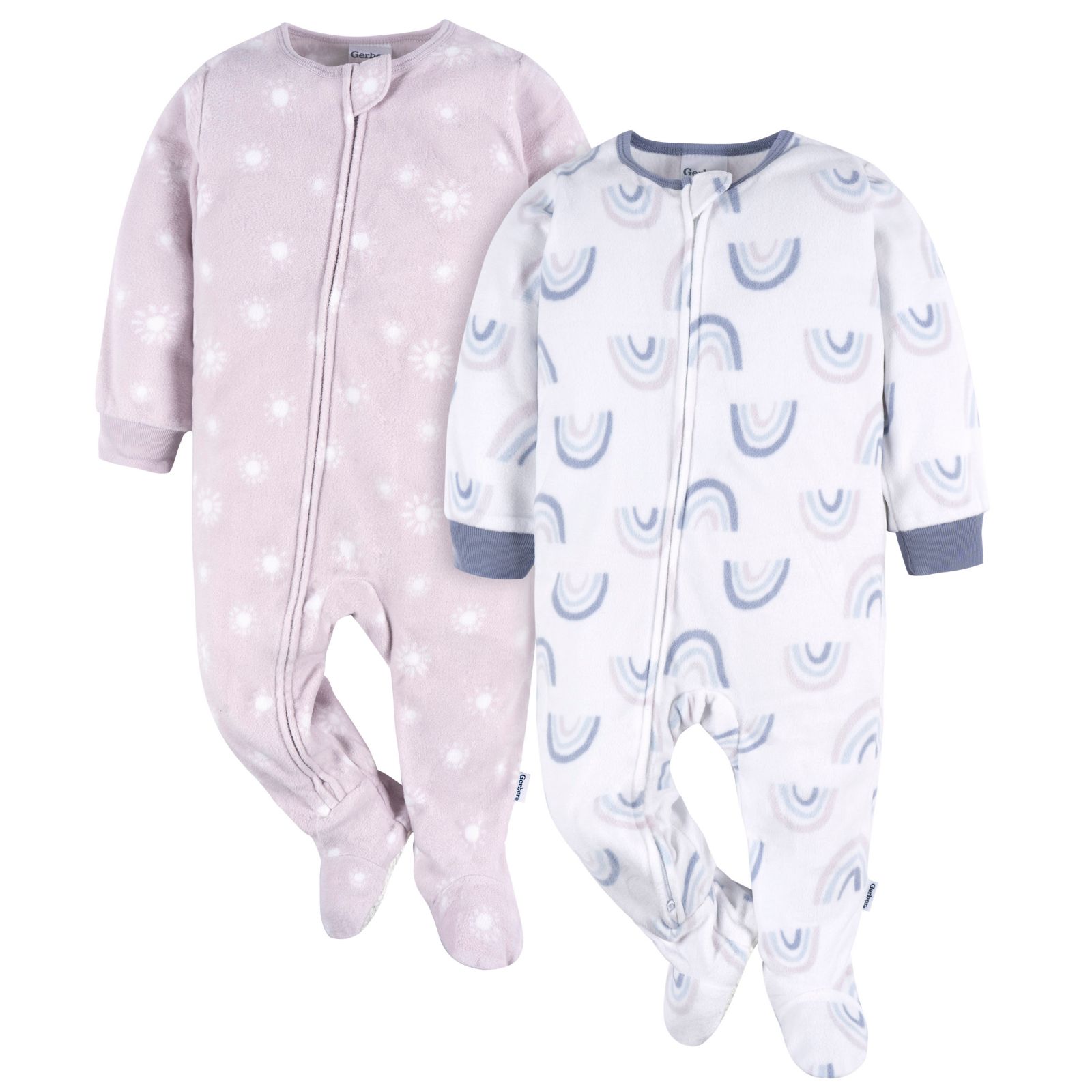 Gerber Toddler Boys Footed Blanket Sleepers, 2-Pack