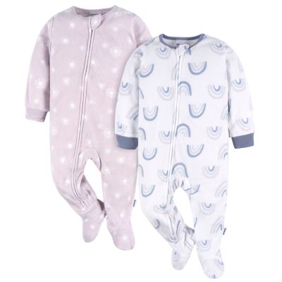 Gerber Toddler Boys Footed Blanket Sleepers, 2-Pack