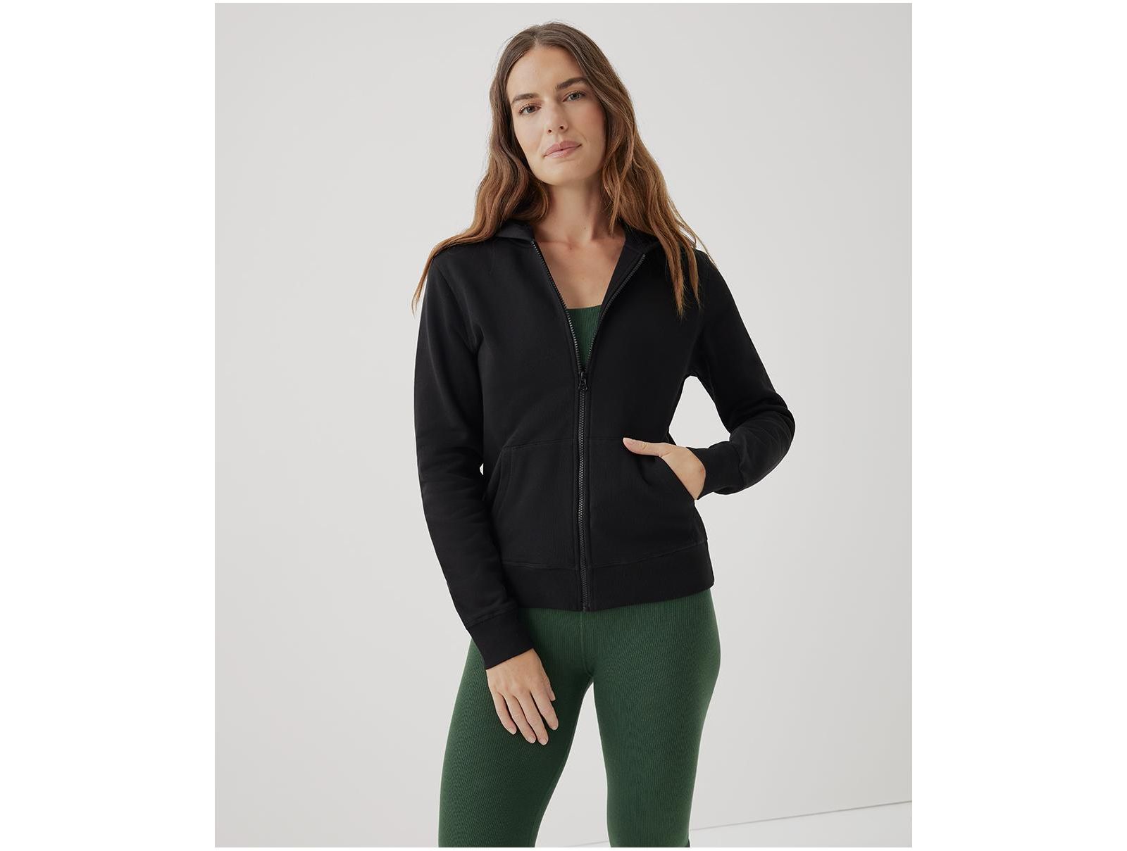Pact Women's Organic Cotton Cloud Brushed Fleece Zip Hoodie