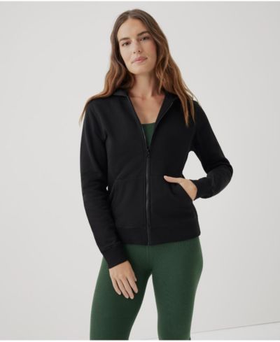 Pact Women's Organic Cotton Cloud Brushed Fleece Zip Hoodie