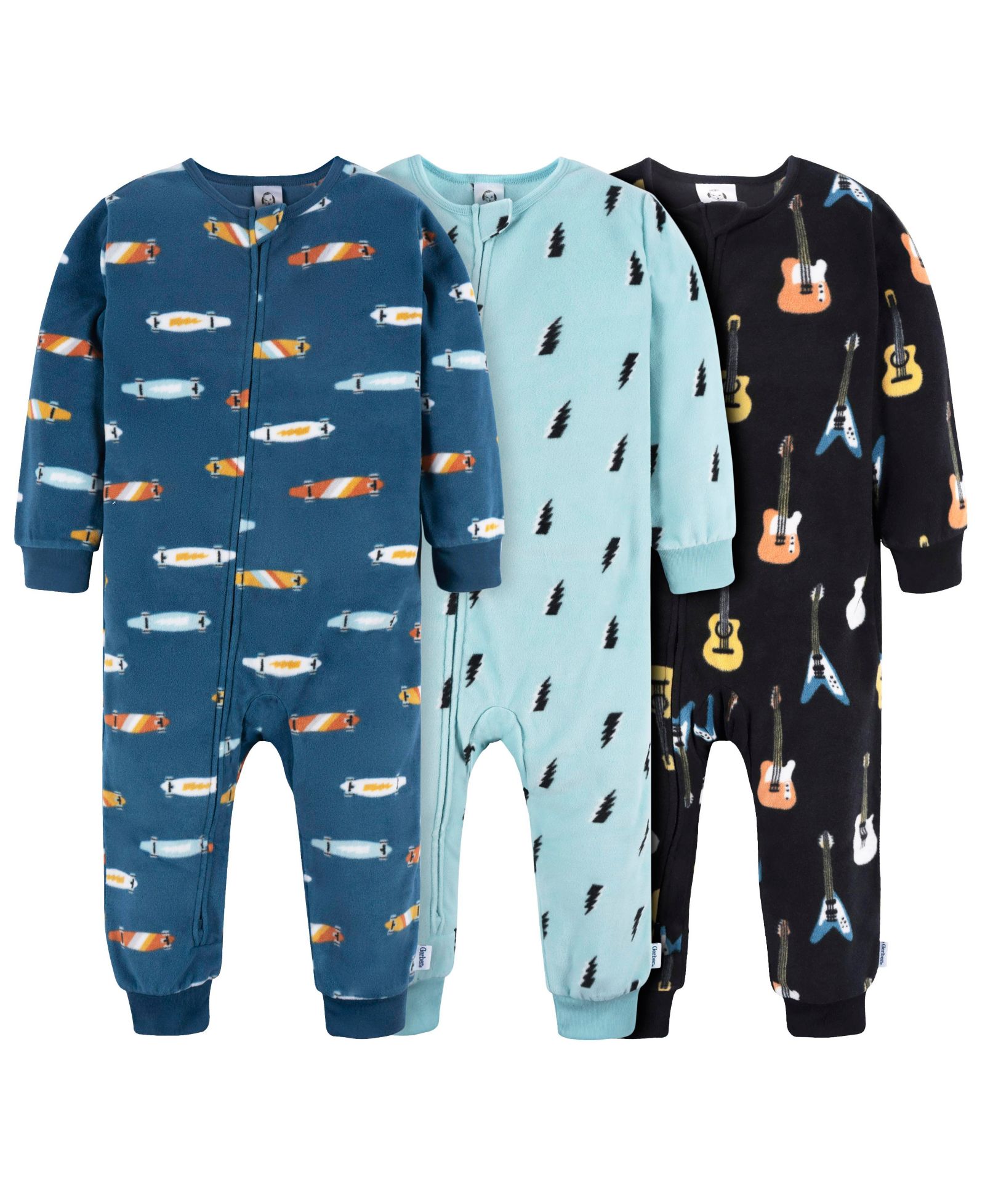 Комплект детской фланелевой пижамы Gerber для мальчиков, 3 шт