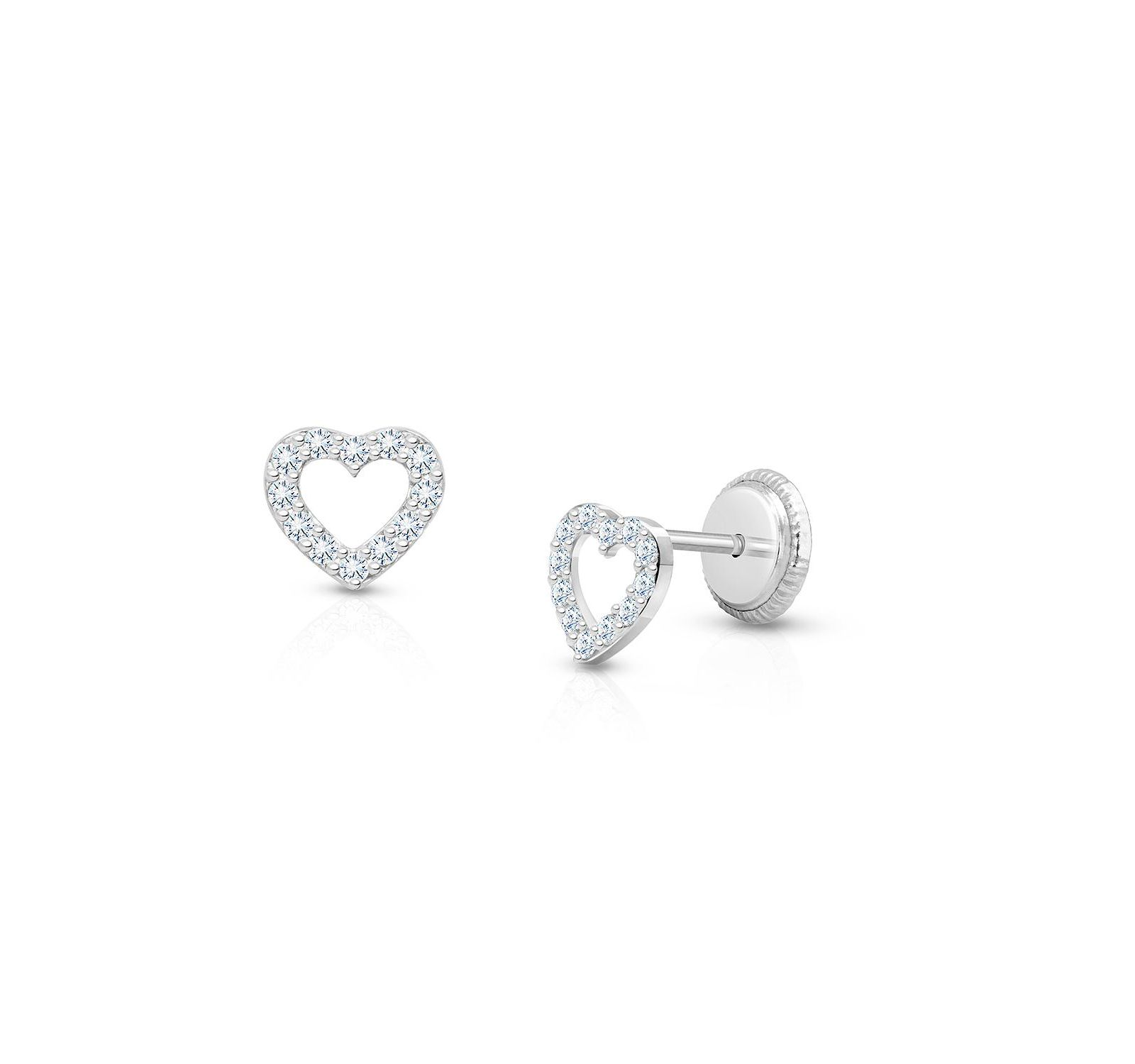 Серьги-гвоздики Tiny Blessings 14K Gold Love of Mine с винтовым замком
