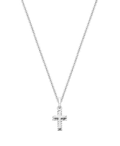 Tiny Blessings 14K Gold Beautifully Beveled Cross Necklace