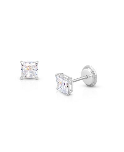 Tiny Blessings 14K Gold серьги-гвоздики Princess Cut