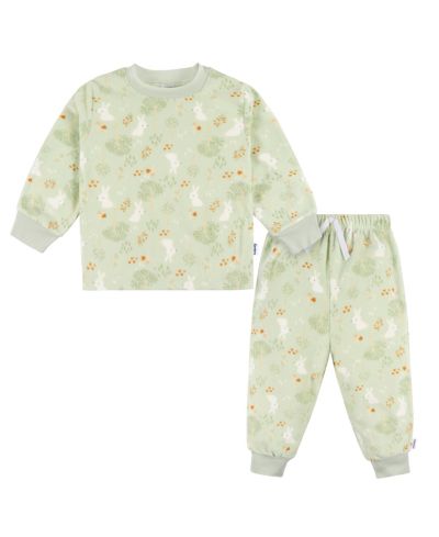 Детская пижама Gerber Baby Girls, флисовый комплект из топа с длинным рукавом и брюк, 2 части