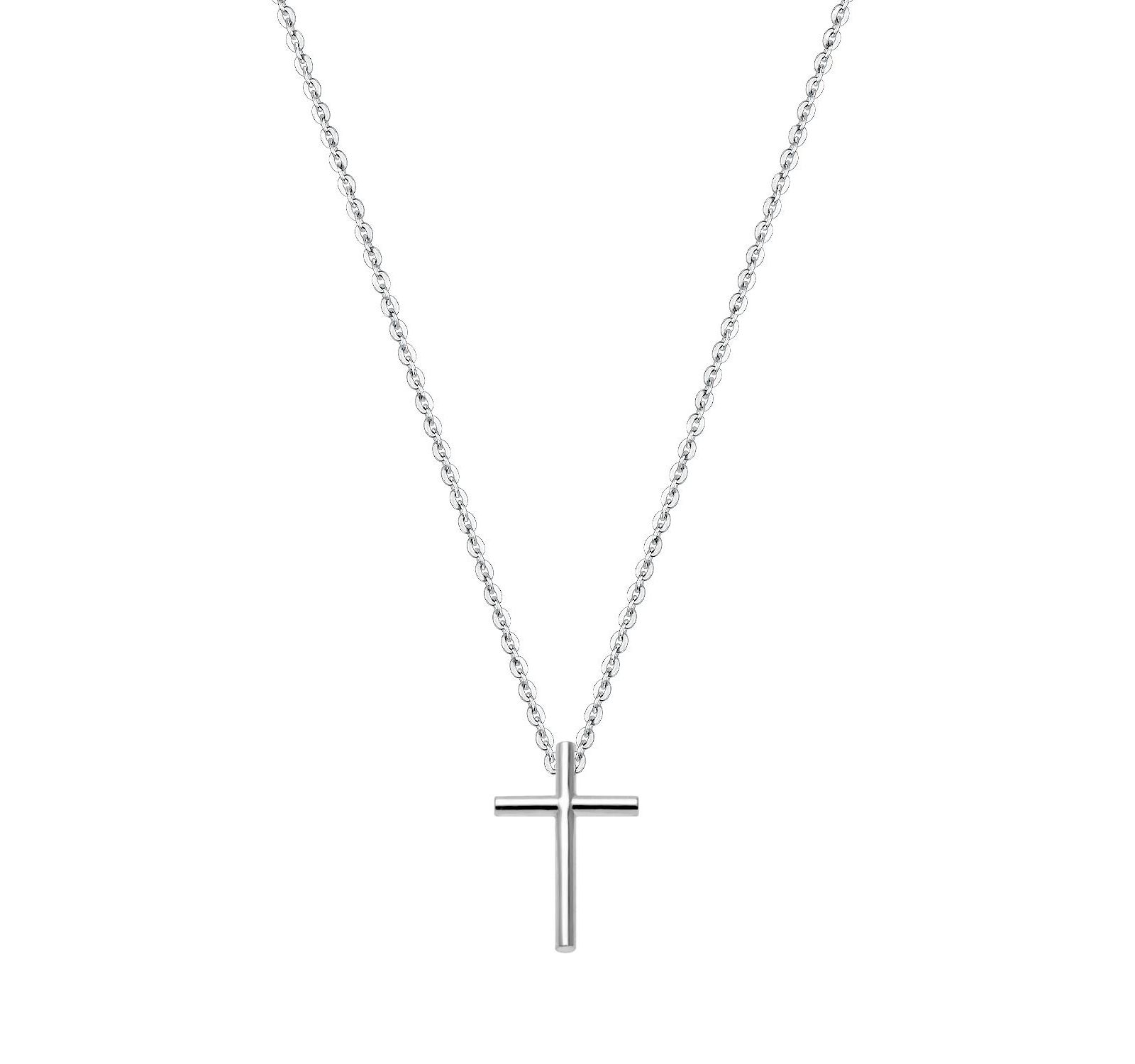 Tiny Blessings 14K Gold Rounded Cross Necklace