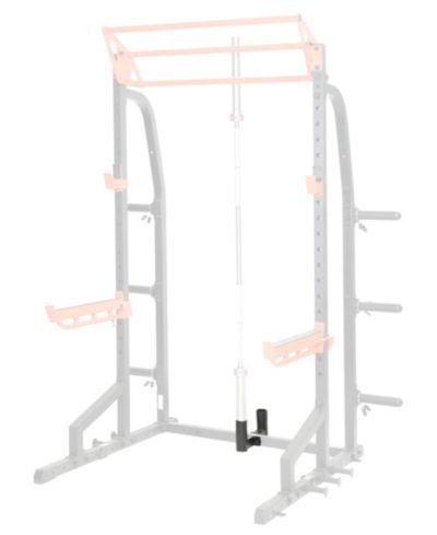 Sunny Health & Fitness Bar Holder Attachment for Power Racks and Cages - Barbell Storage, Impact Resistant Coating, SF-XFA003