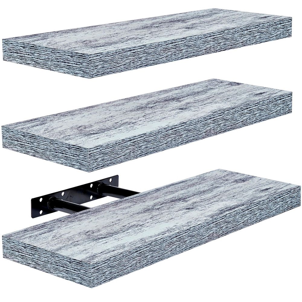 Sorbus 3 Pack 16 Inch  Floating Shelves - for Bedroom, Kitchen, Living Room, Office