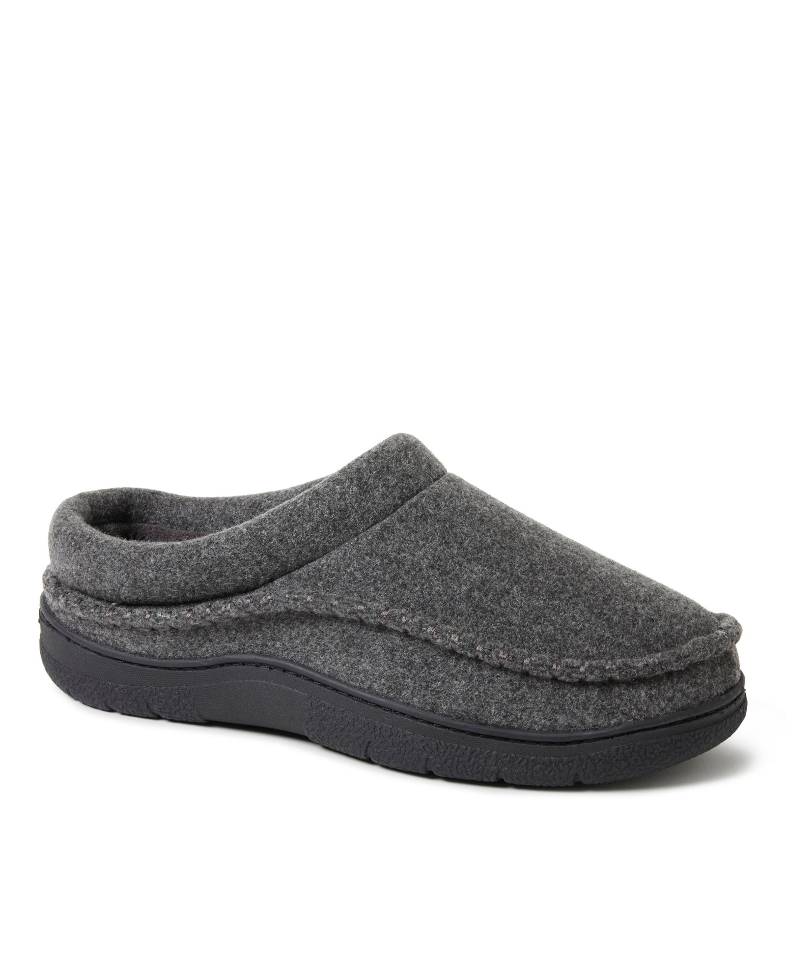 Dearfoams Men's Thompson Wool Blend Clog Slipper