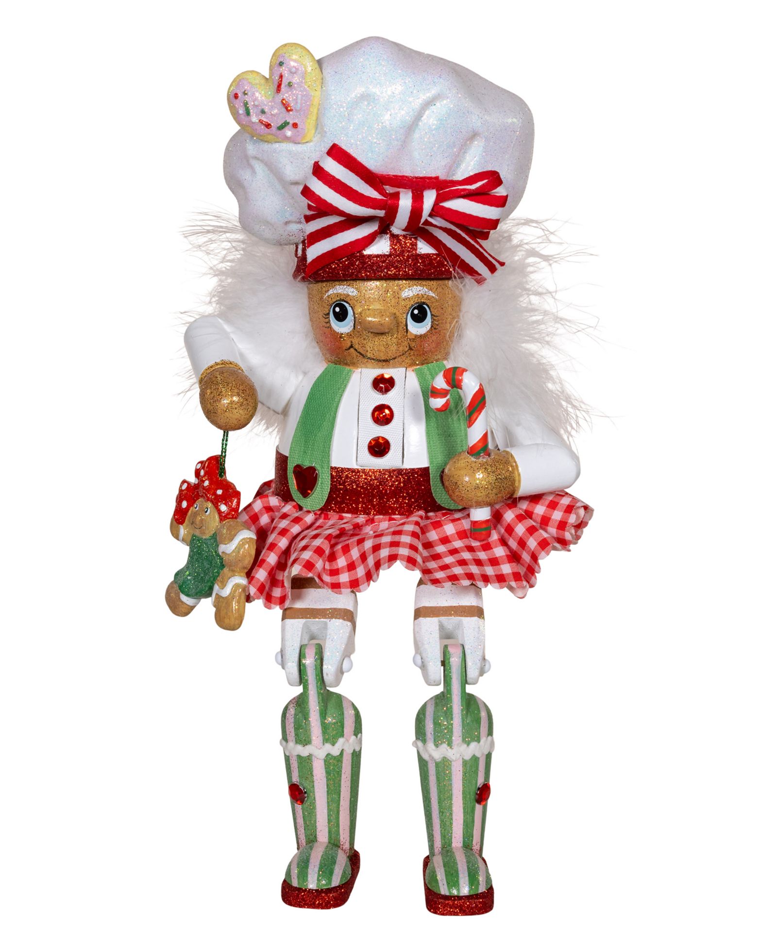 Фигурка Kurt Adler 11-Inch Hollywood Gingerbread Baker Girl Shelf Sitter Nutcracker