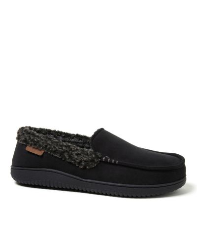 Dearfoams Мужские домашние тапочки-мокасины Alexander Microsuede