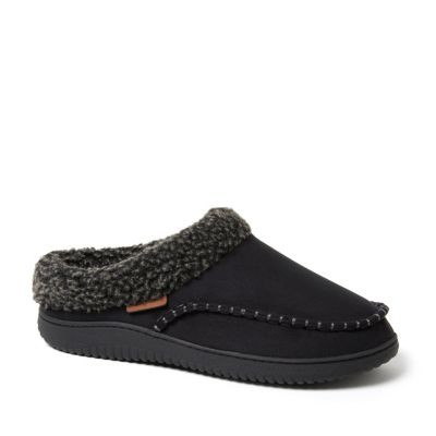 Мужские домашние тапочки Dearfoams Marshall Microsuede Moccasin Toe Clog