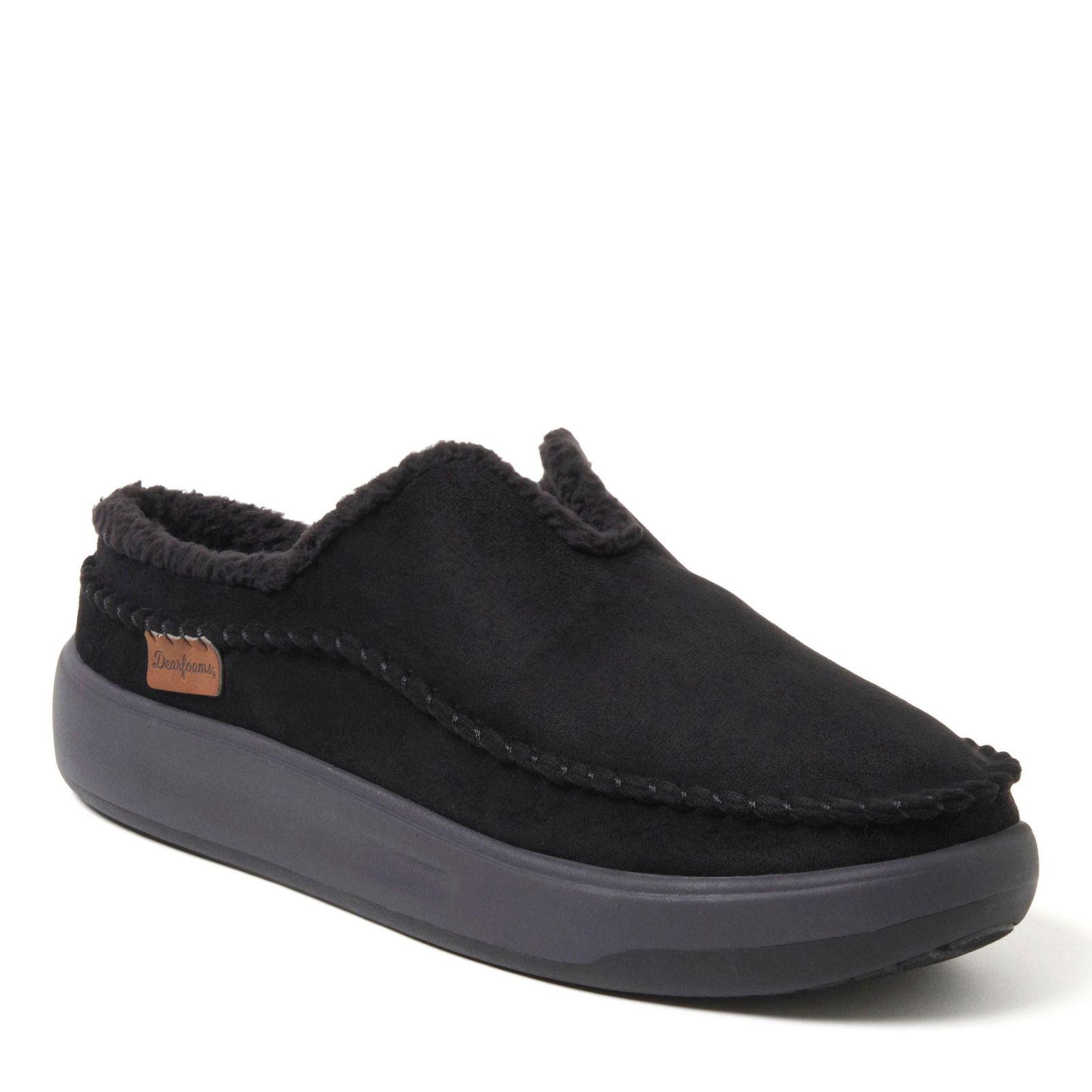 Dearfoams Мужские Elm Energy Return Moccasin Toe Clog House Shoe Slipper