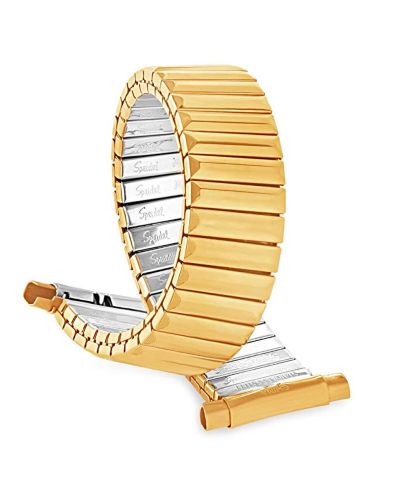 Speidel Men's Twist-O-Flex 16-22MM Adjustable End Bands Gold- Regular, Straight End