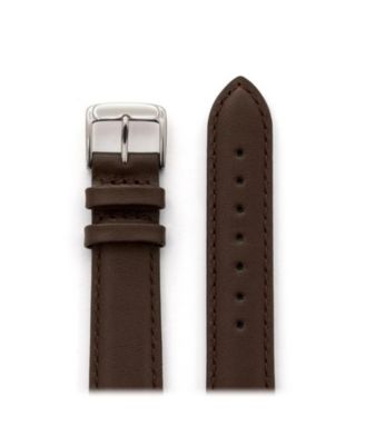 Speidel Men's Stitched Calfskin Leather Band in 18mm Brown- Long