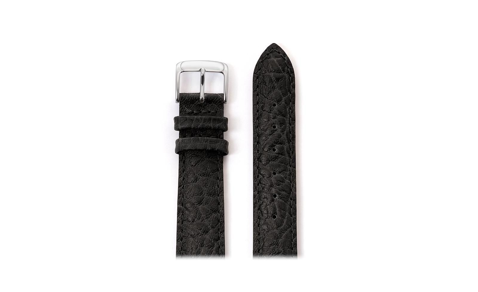 Speidel Men's Heavy Texture Buffalo Grain Watchband 22mm Black
