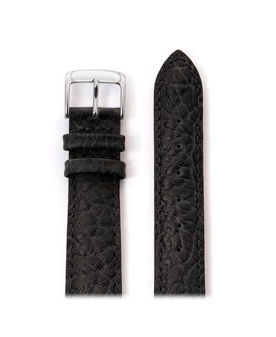 Speidel Men's Heavy Texture Buffalo Grain Watchband 22mm Black
