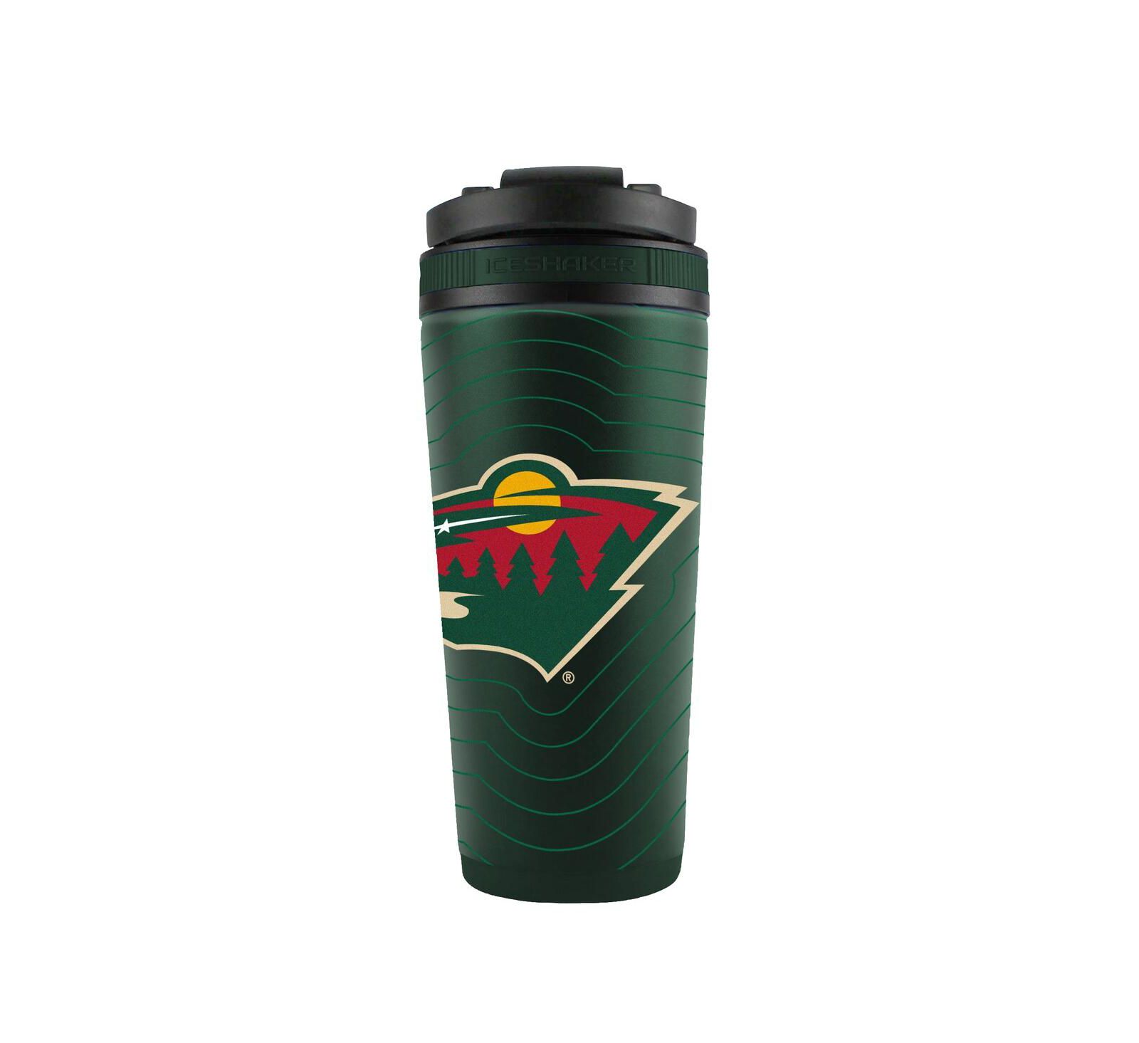 Ice Shaker Minnesota Wild 26oz. 4D Stainless Steel Ice Shaker Bottle