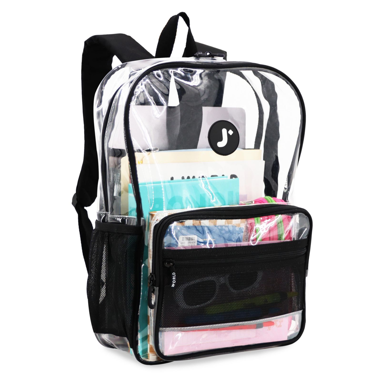 J World Clear Transparent TPU Backpack for School
