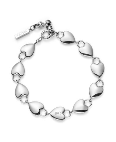 Женский серебряный браслет Olivia Burton Locked Heart
