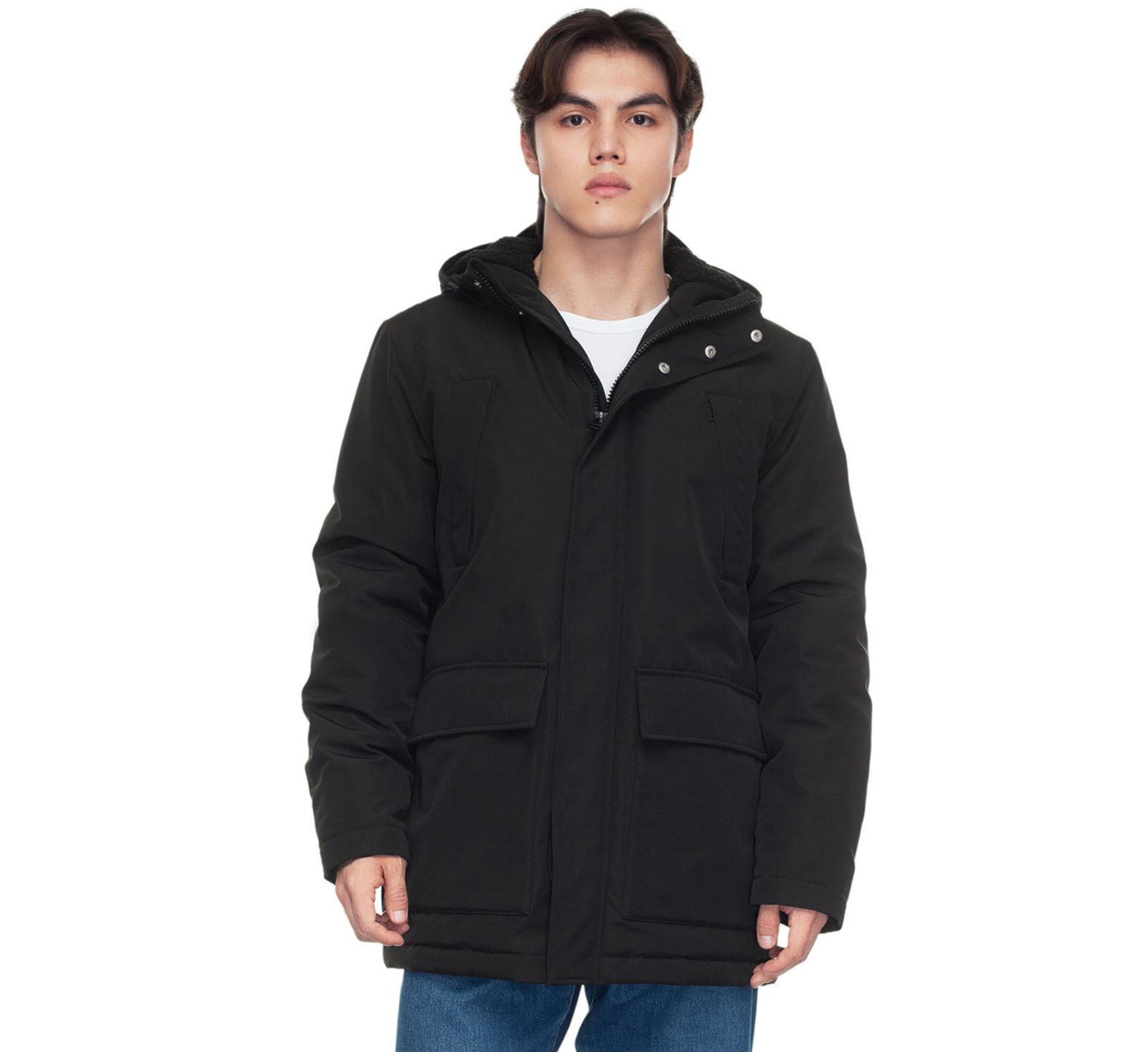Rokka&Rolla Men's Ultimate Winter Parka with Fleece-Lined Hood
