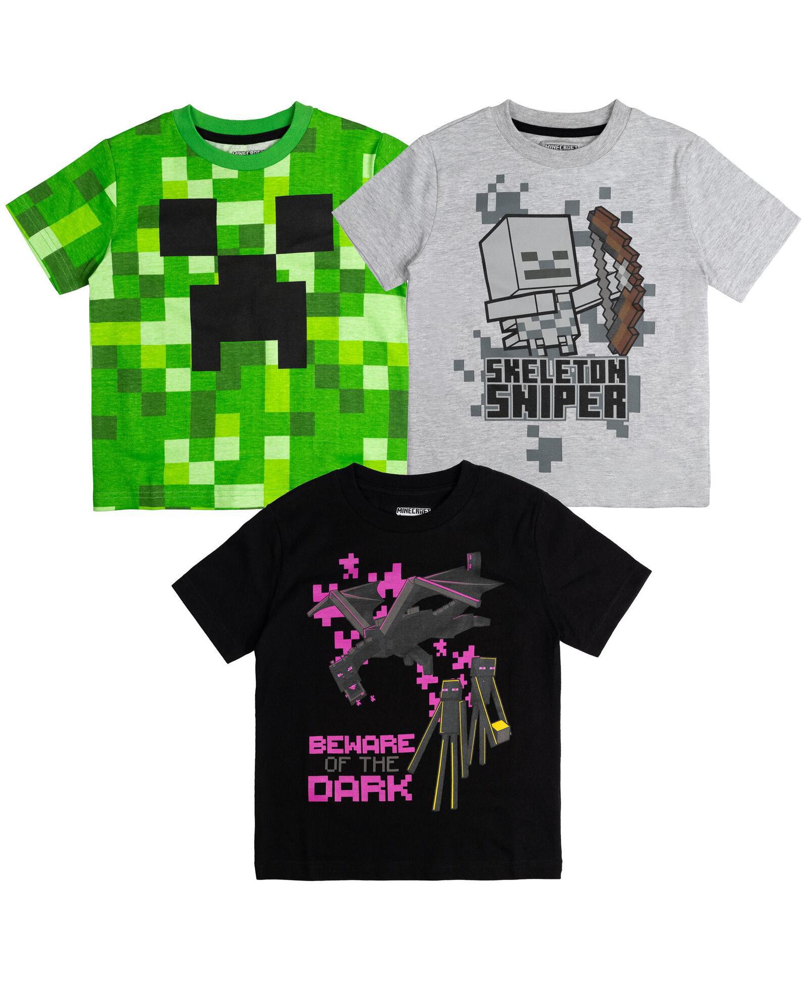 Minecraft Boys 3 Pack T-Shirts
