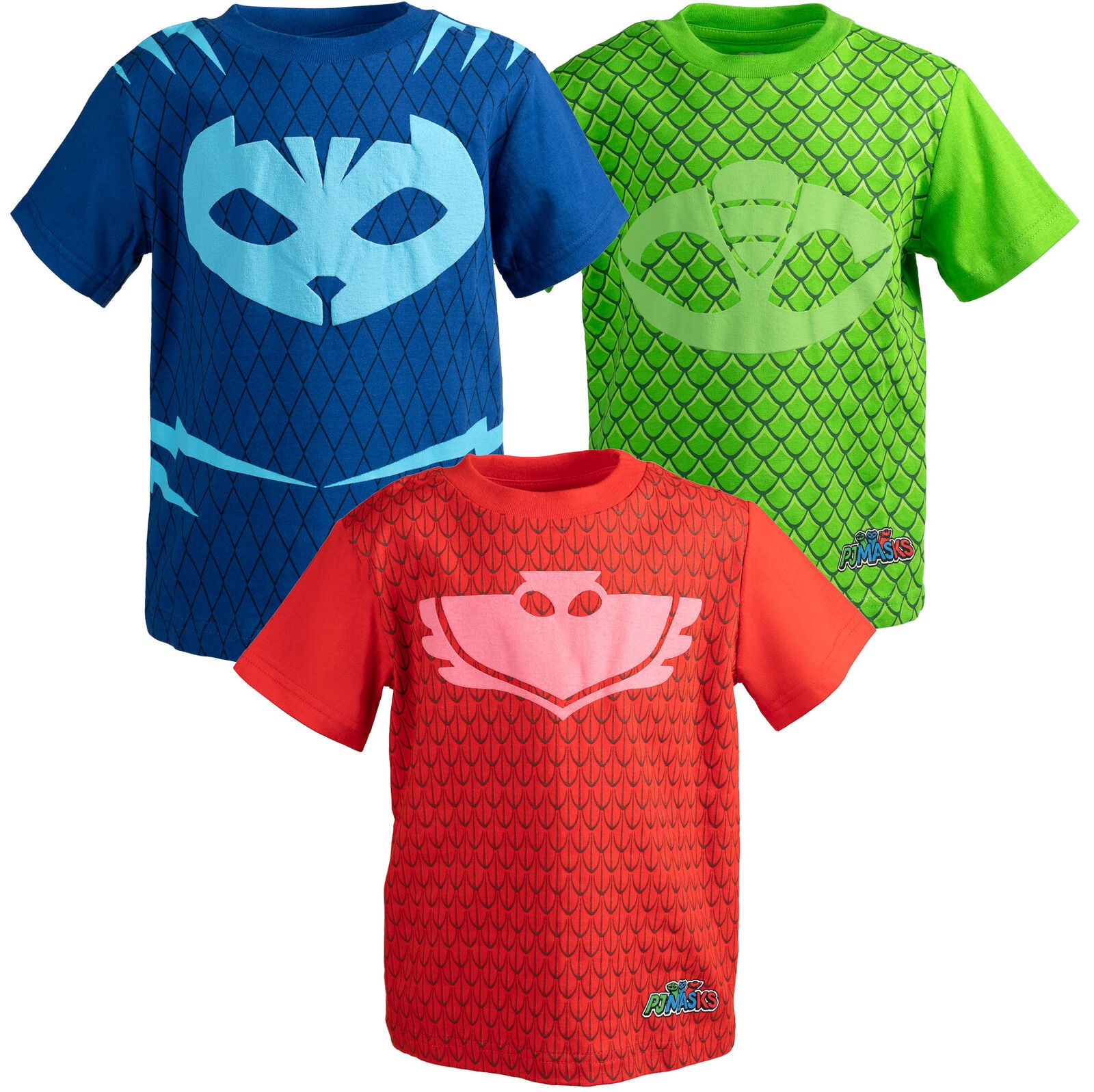 PJ Masks Toddler Boys 3 Pack T-Shirts