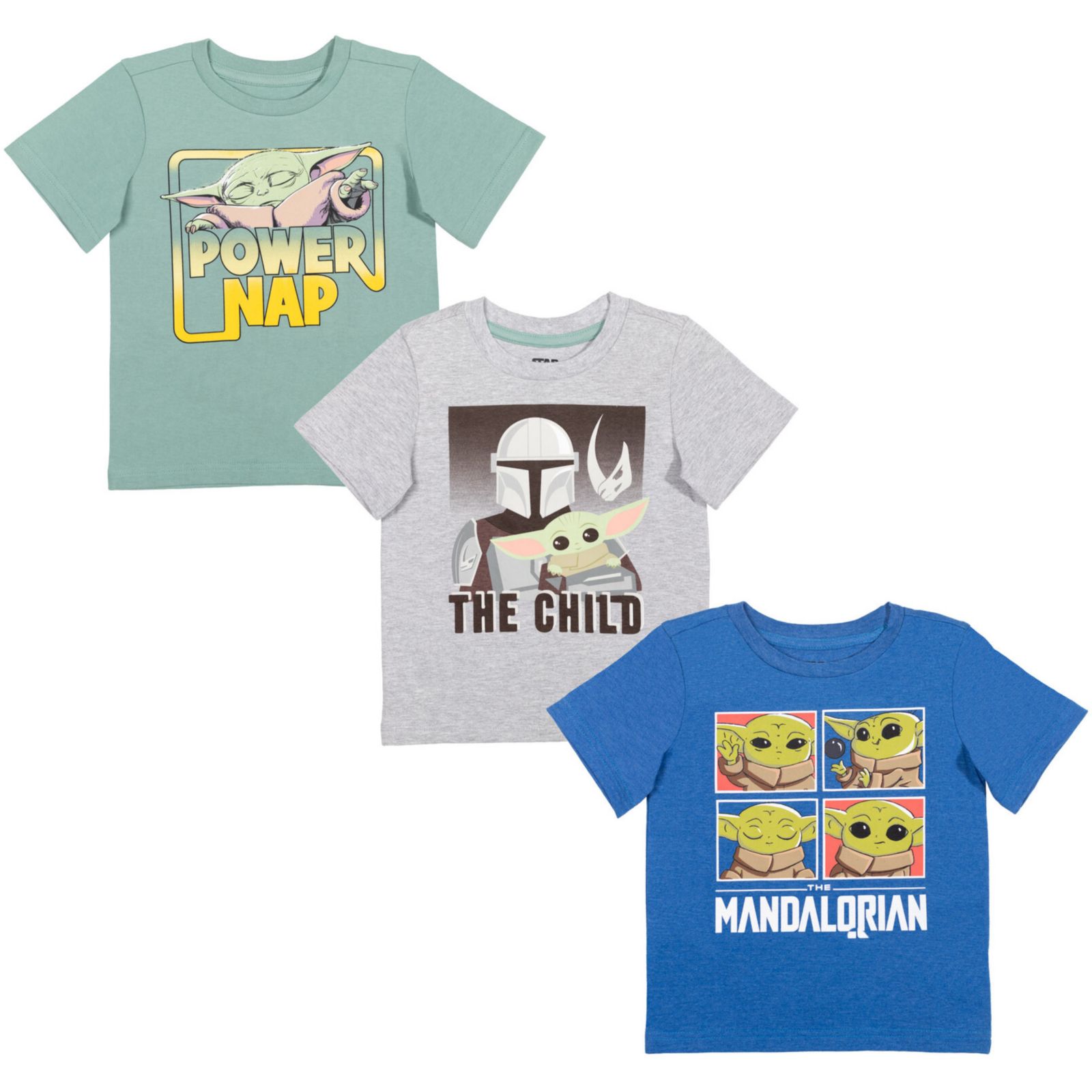 Детский набор футболок Star Wars Boys The Mandalorian 3 Pack T-Shirts