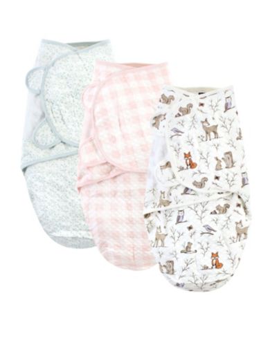 Hudson Baby Детское стеганое хлопковое пеленание, 3 шт.