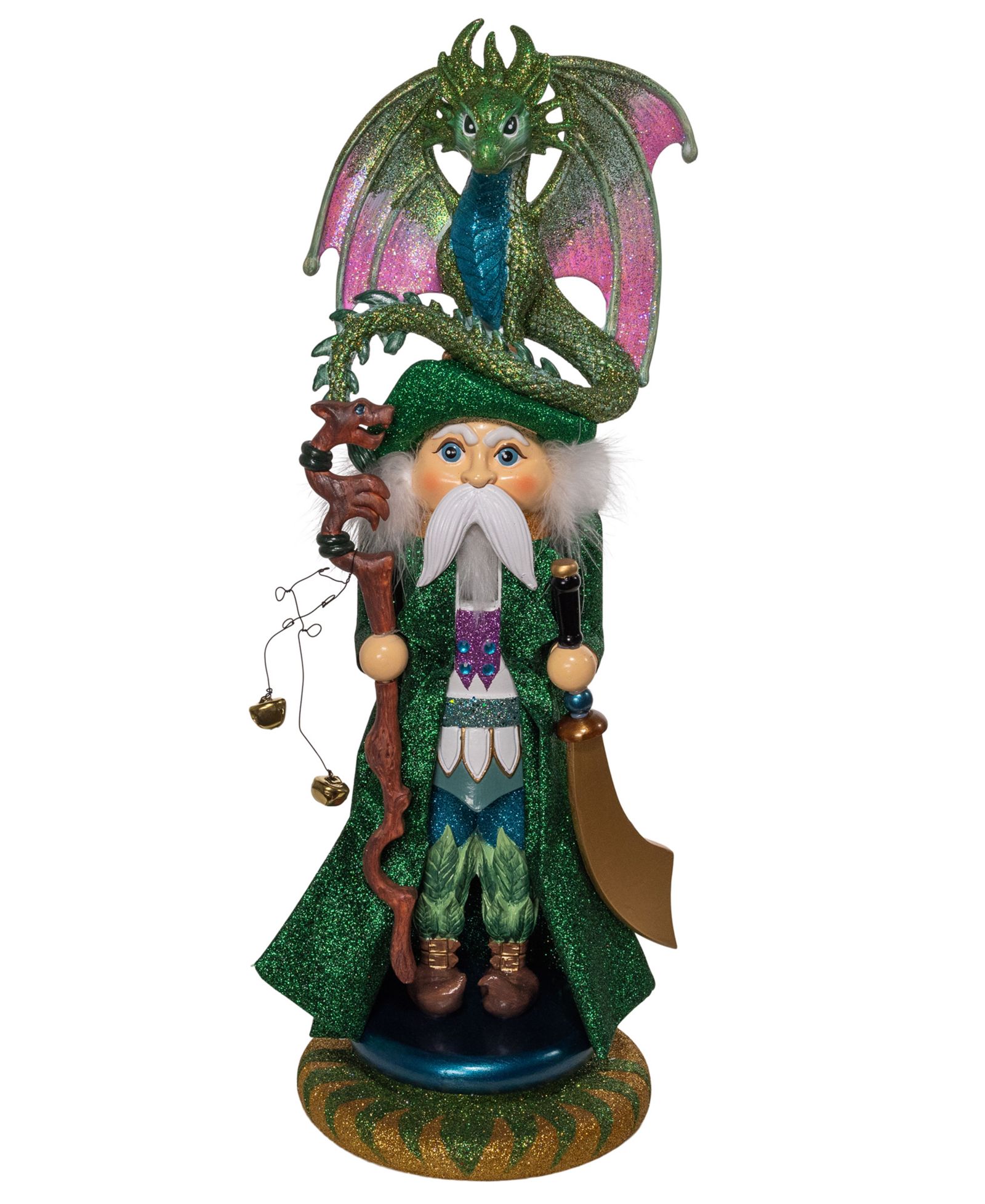 Kurt Adler 18-Inch Hollywood Wizard with Dragon Nutcracker