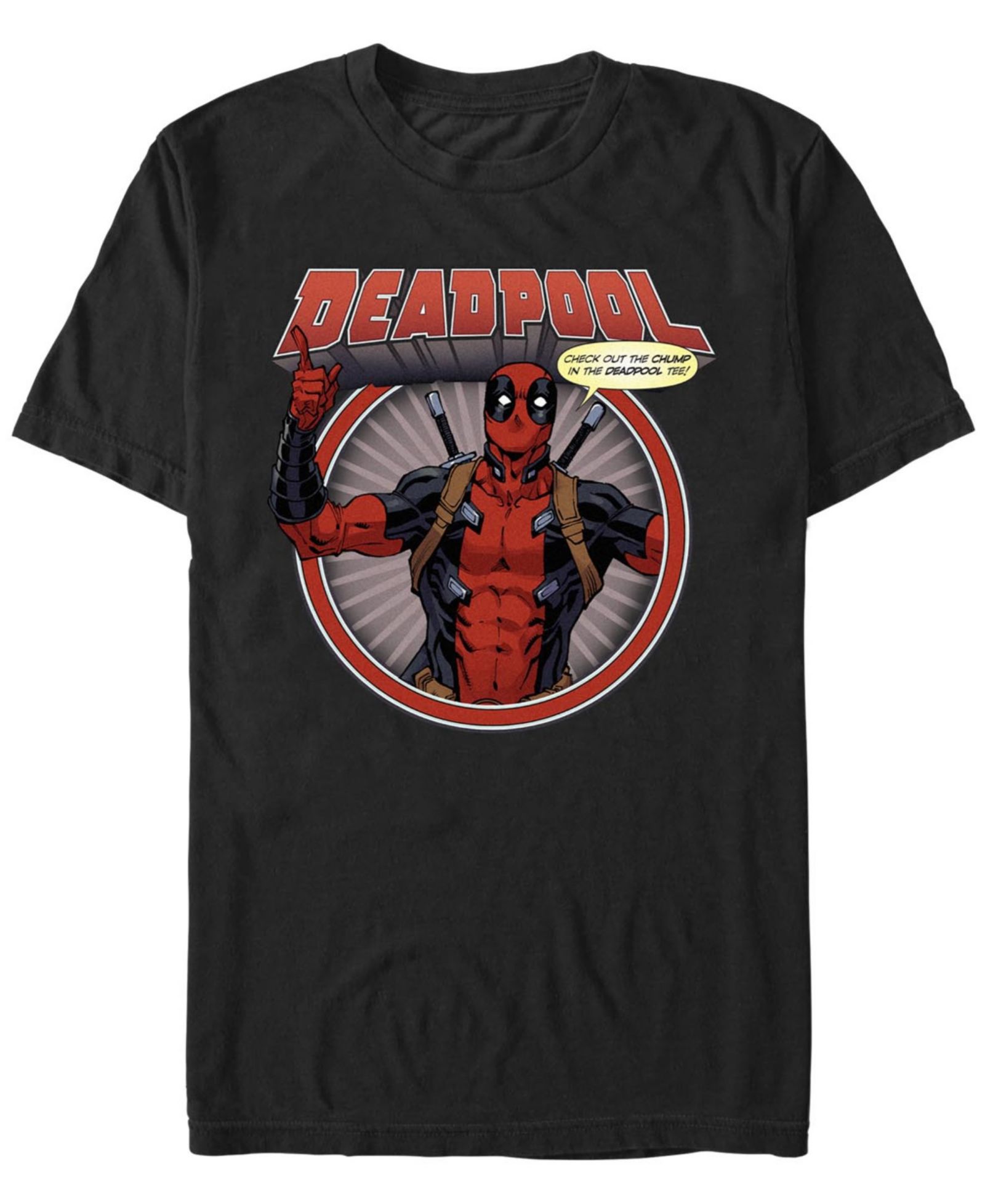 Fifth Sun Men's Deadpool Chump Short Sleeve T-Shirt