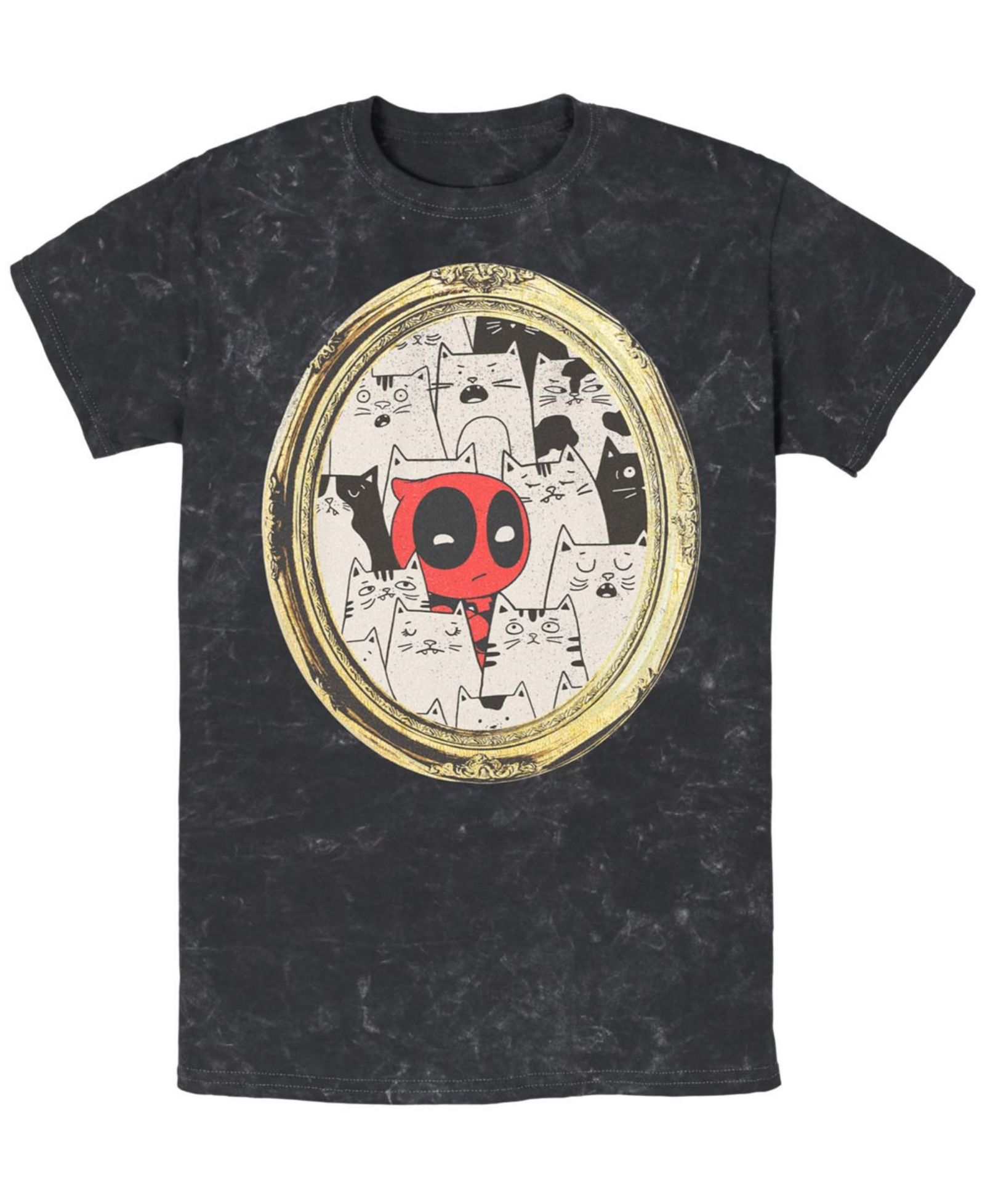 Fifth Sun Men's Cats Rule Everything Around Me Short Sleeve Mineral Wash Tee