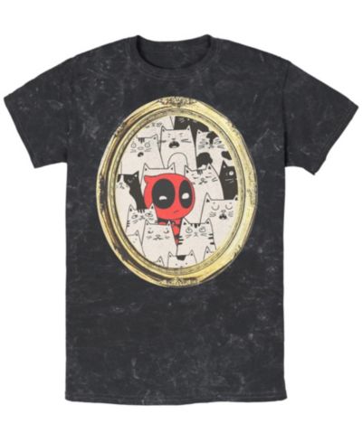 Fifth Sun Men's Cats Rule Everything Around Me Short Sleeve Mineral Wash Tee