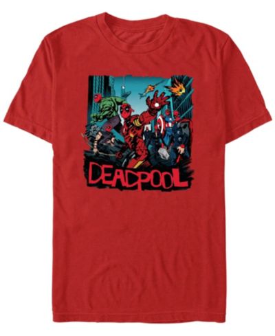 Мужская футболка Fifth Sun Men's Deadpoop Like Avengers с коротким рукавом