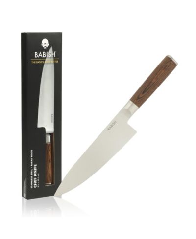 Babish 8-Inch Chef Knife High-Carbon 1.4116 German Steel Kitchen Knife, Full-Tang Chef s Blade for Chopping, Slicing, Dicing & Everyday Prep