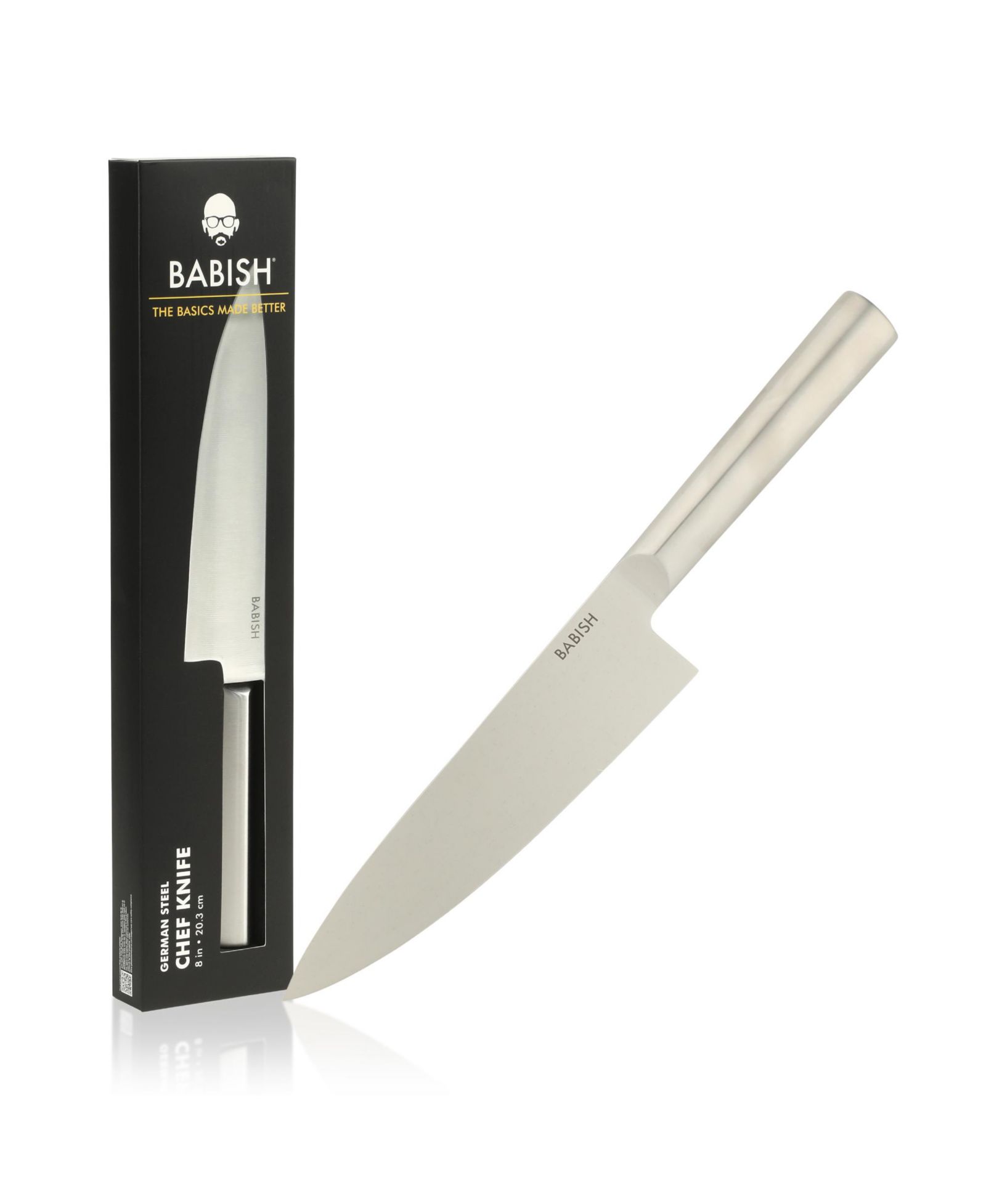 Шеф-нож Babish 8-Inch High-Carbon 1.4116 German Steel для нарезки и шинковки