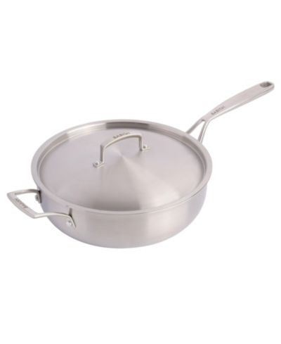 Babish сотейник из нержавеющей стали 5-Qt с крышкой, heavy duty nonstick-ready, oven & induction safe
