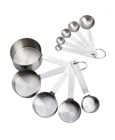 Babish 10-Piece Stainless Steel Measuring Cups & Spoon Set