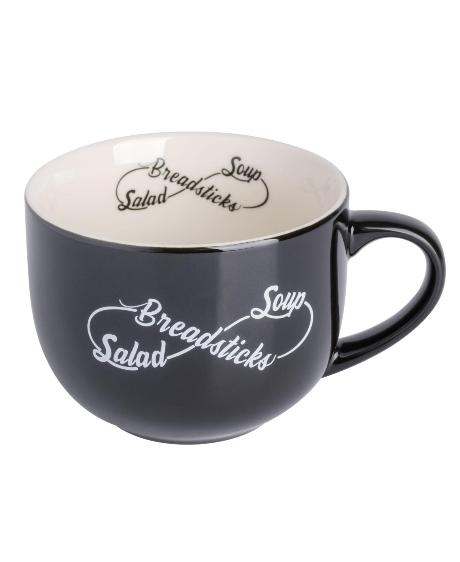 Babish 17oz Breadstick Soup and Salad Latte Tattoo Mug