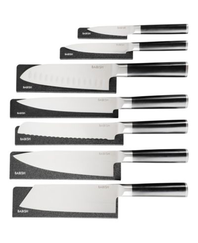 Babish набор ножей из высокоуглеродистой немецкой стали 14-Piece с чехлами